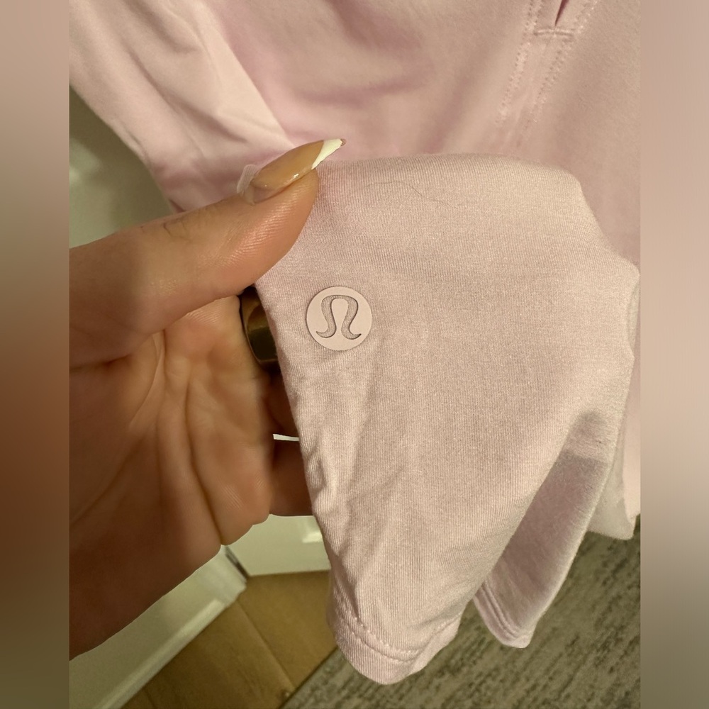 Lululemon Light Pink Modal-Silk Twist-Back Short-Sleeve Shirt - Picture 4 of 4